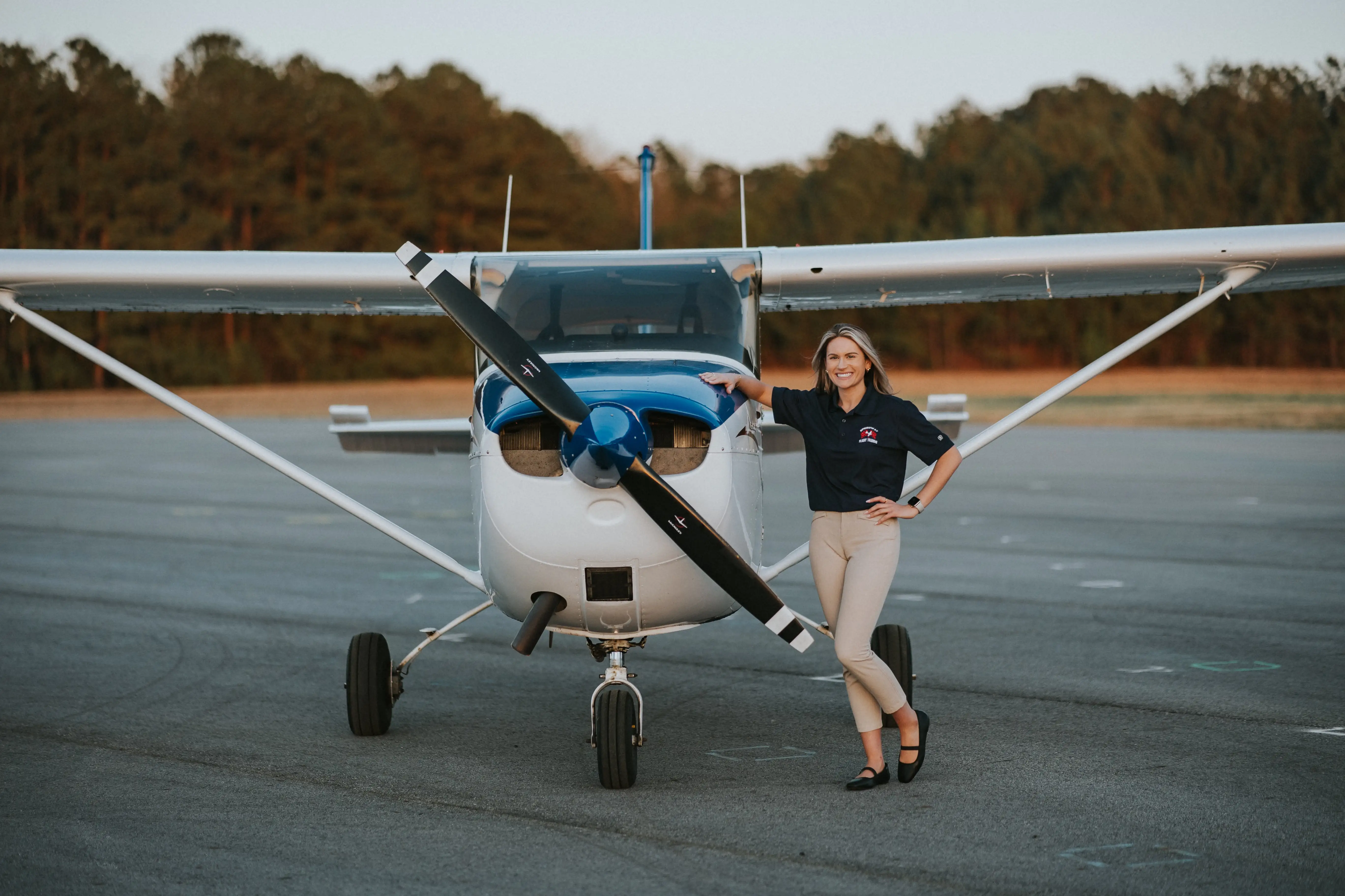 Speedway instructor and student in a pre-flight briefing