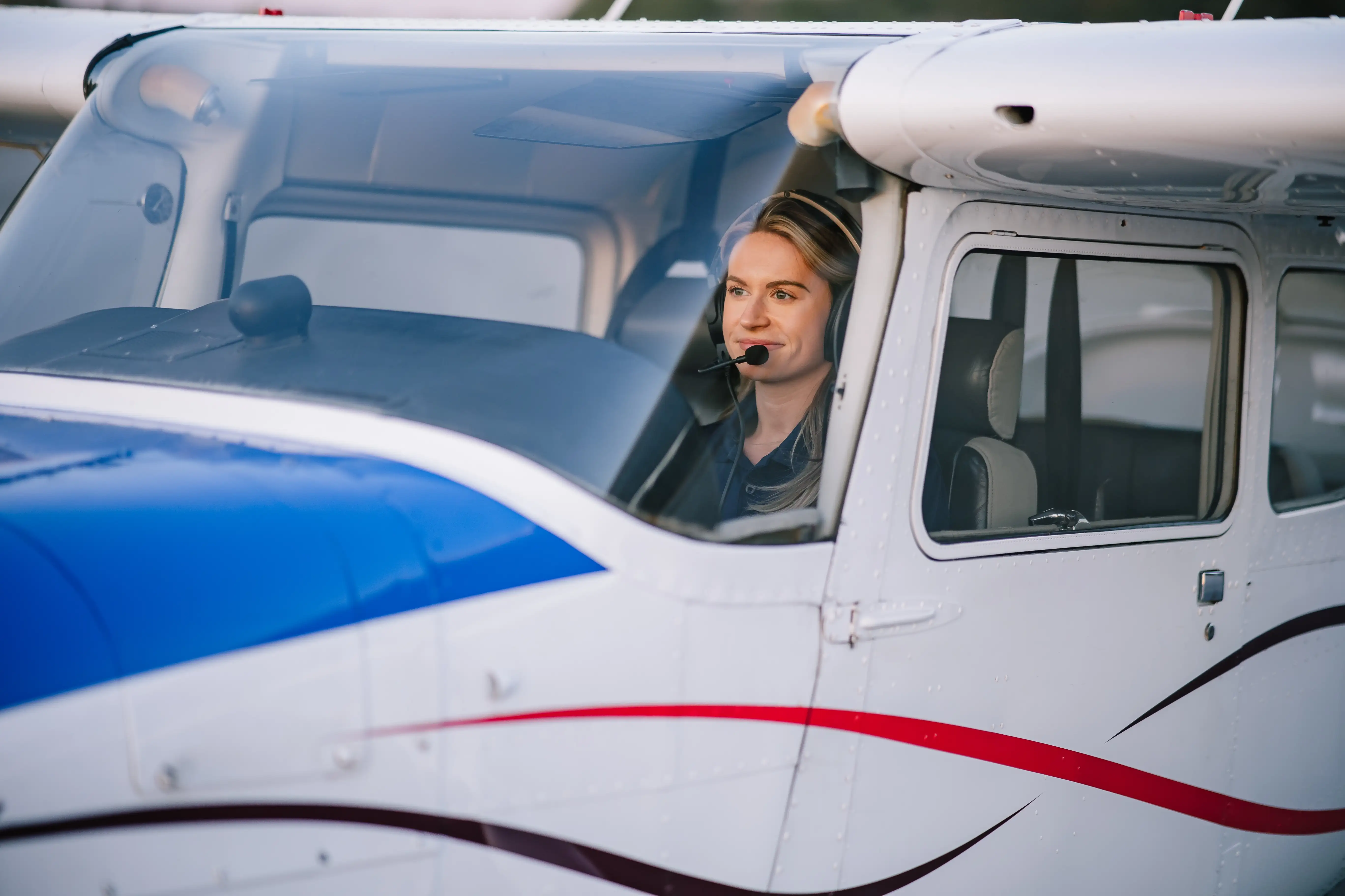 Speedway Flight Training student after their first solo flight