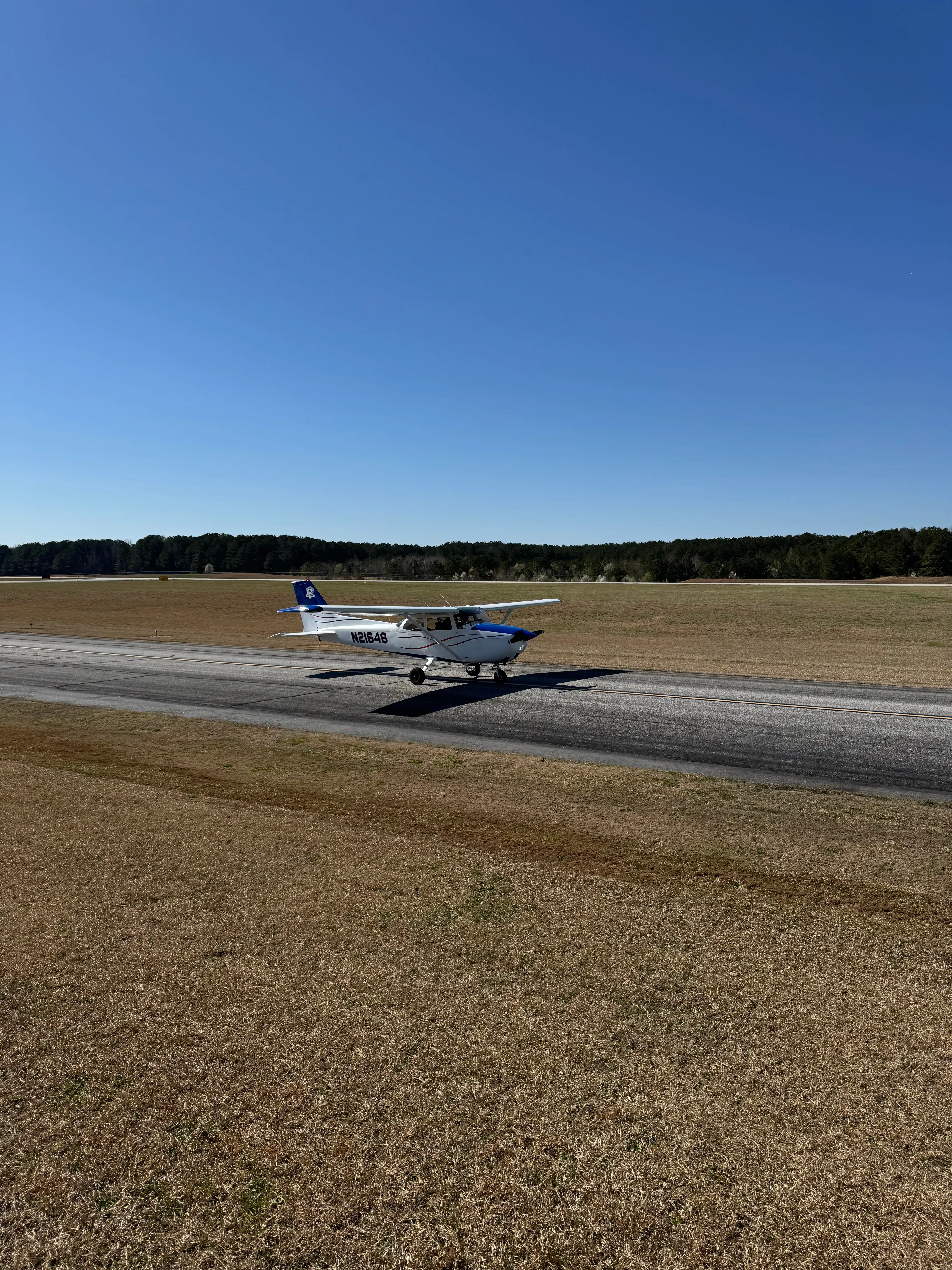 Speedway Flight Training aircraft in flight over Georgia