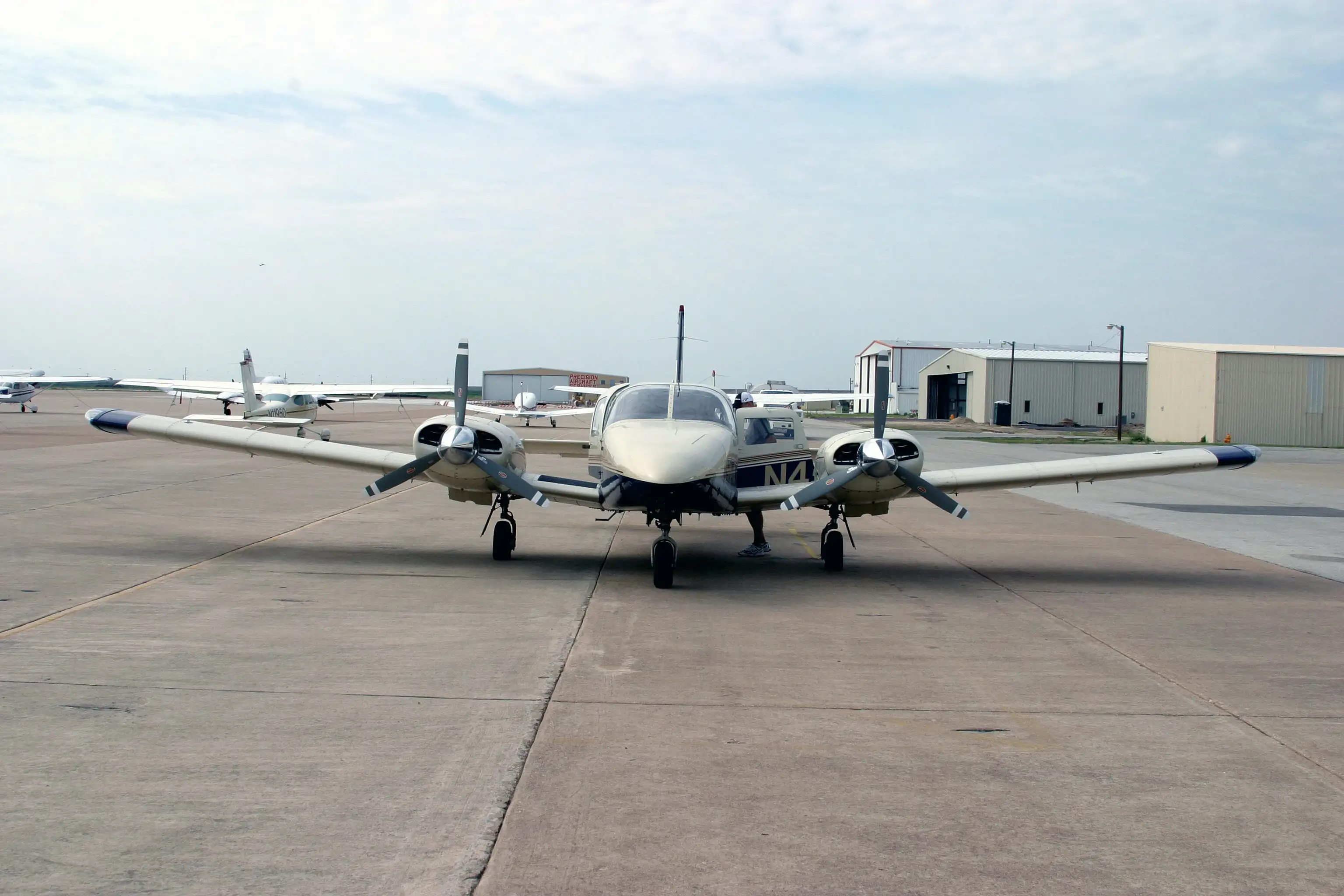 Speedway multi-engine aircraft on the taxiway