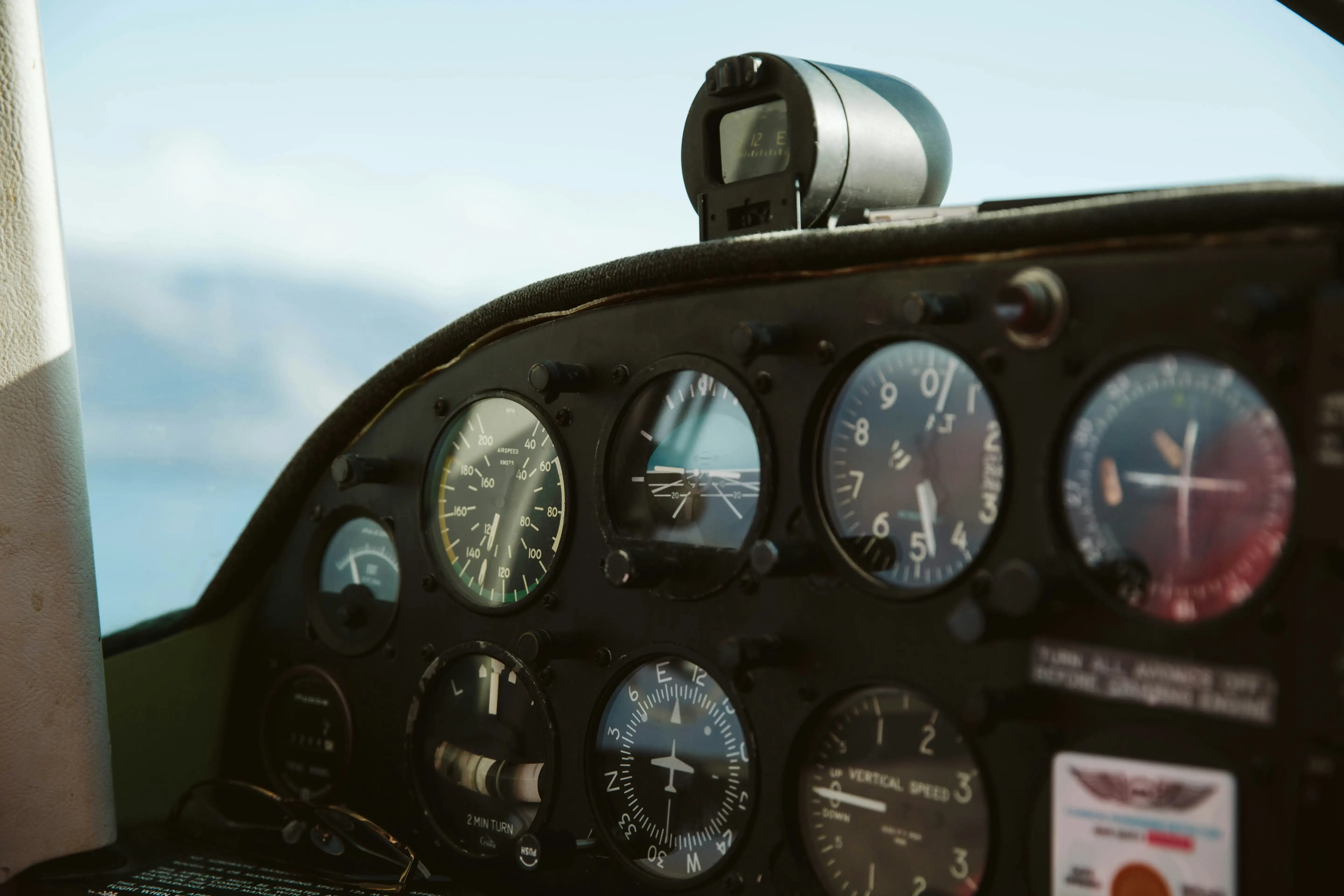 Instructor training a student on instrument procedures in flight